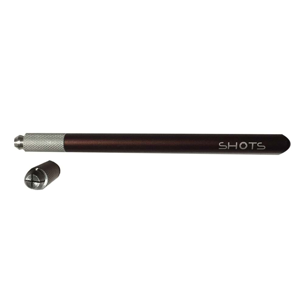 SHOTS MICROBLADING PEN BROWN-SILVER