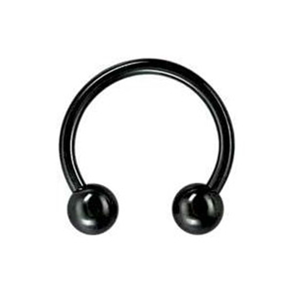 HALKA ÇİFT TOP STEEL BALCK 1,2*10+3+3