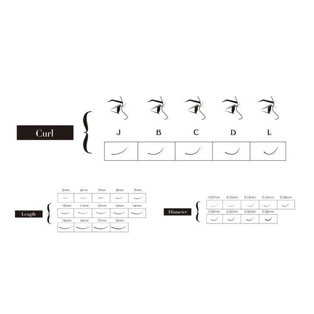 SILK LASHES 9mm Lenght-0,07mm Thicknes- C Curl