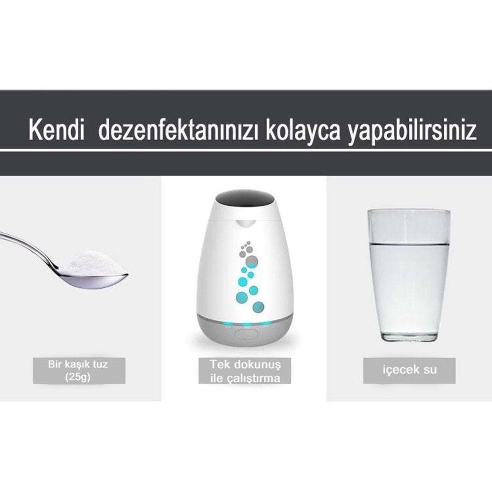 OLANSI X3 BÜYÜK BOY DEZENFEKTE ÜRETME CİHAZI 2LT