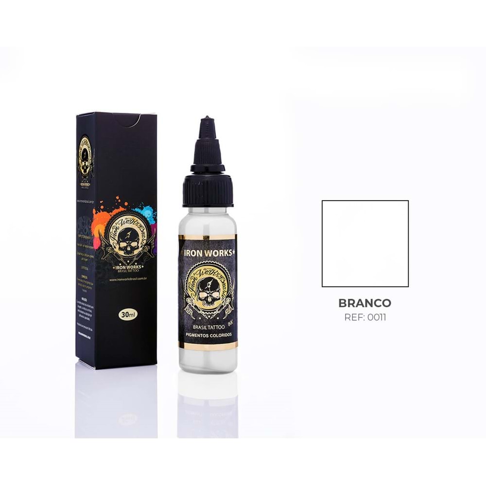 IRON WORKS TATTOO INK BRANCO 15ML