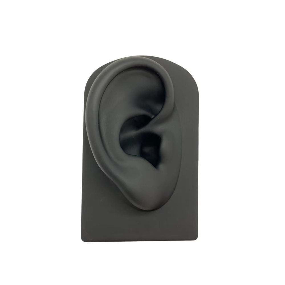 SİLİKON PİERCİNG PRATİK VE SUNUM STANDI KULAK-SİYAH