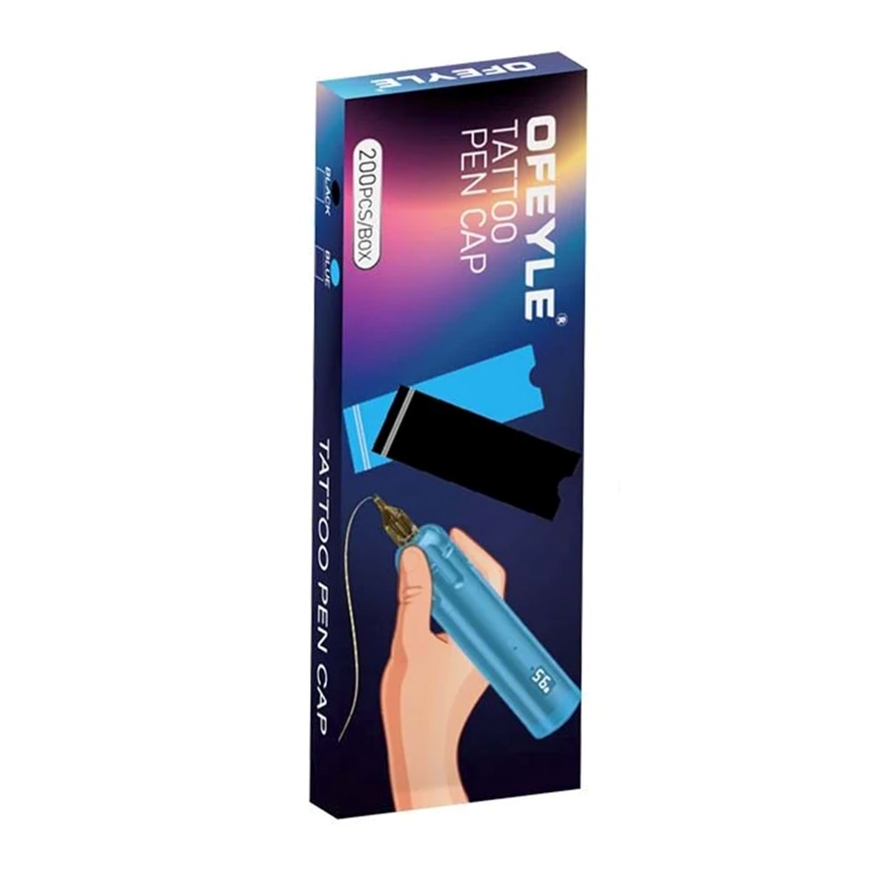 OFEYLE GENİŞ PEN DÖVME MAKİNESİ KORUMA POŞETİ (200 adet) PEMBE