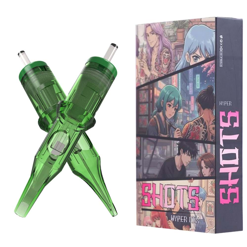 SHOTS HYPER KARTUŞ DÖVME İĞNESİ KARIŞIK #1 ÇİZGİ (20ADET/KUTU)