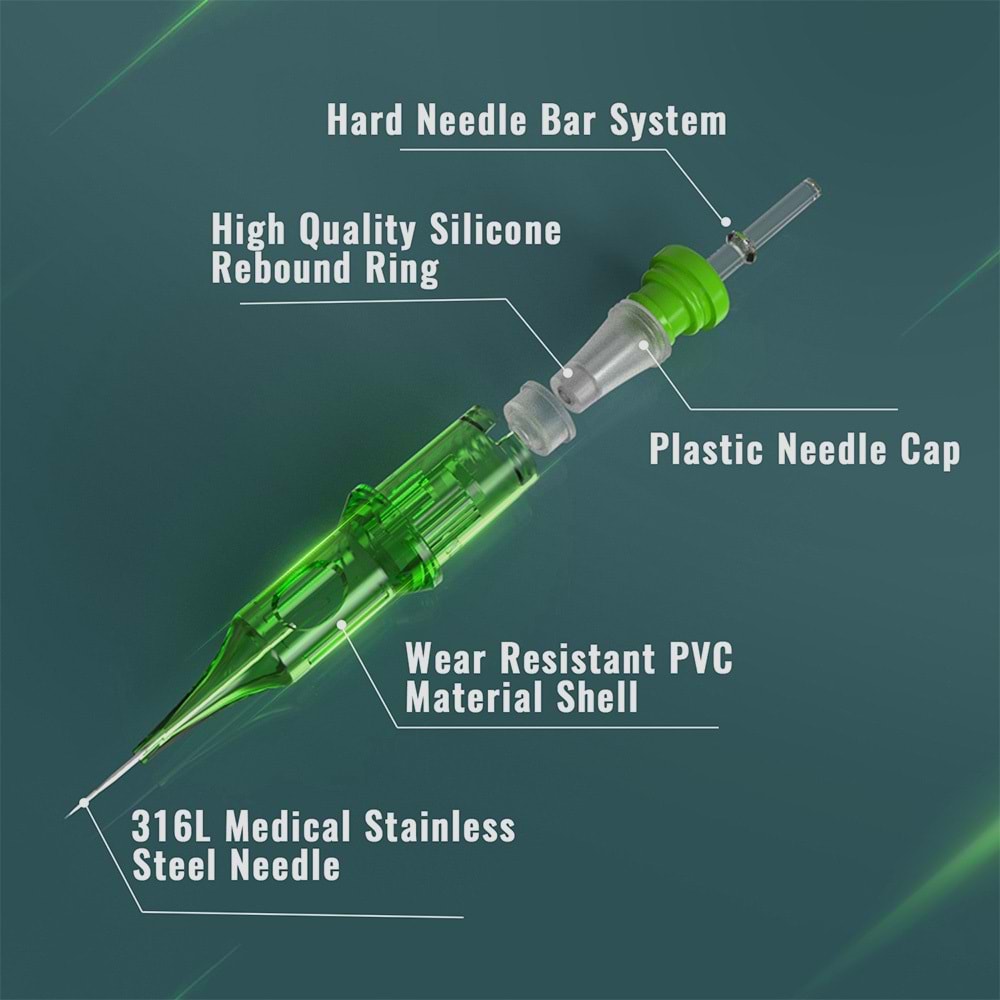 SHOTS HYPER KARTUŞ DÖVME İĞNESİ 1005RL(10ADET/KUTU)