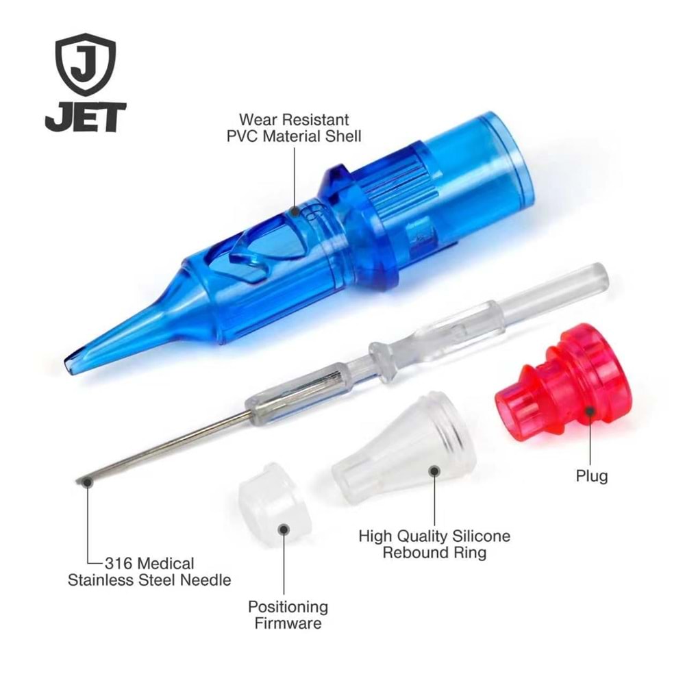 JET KARTUŞ DÖVME İĞNESİ 1007RS(20ADET/KUTU)