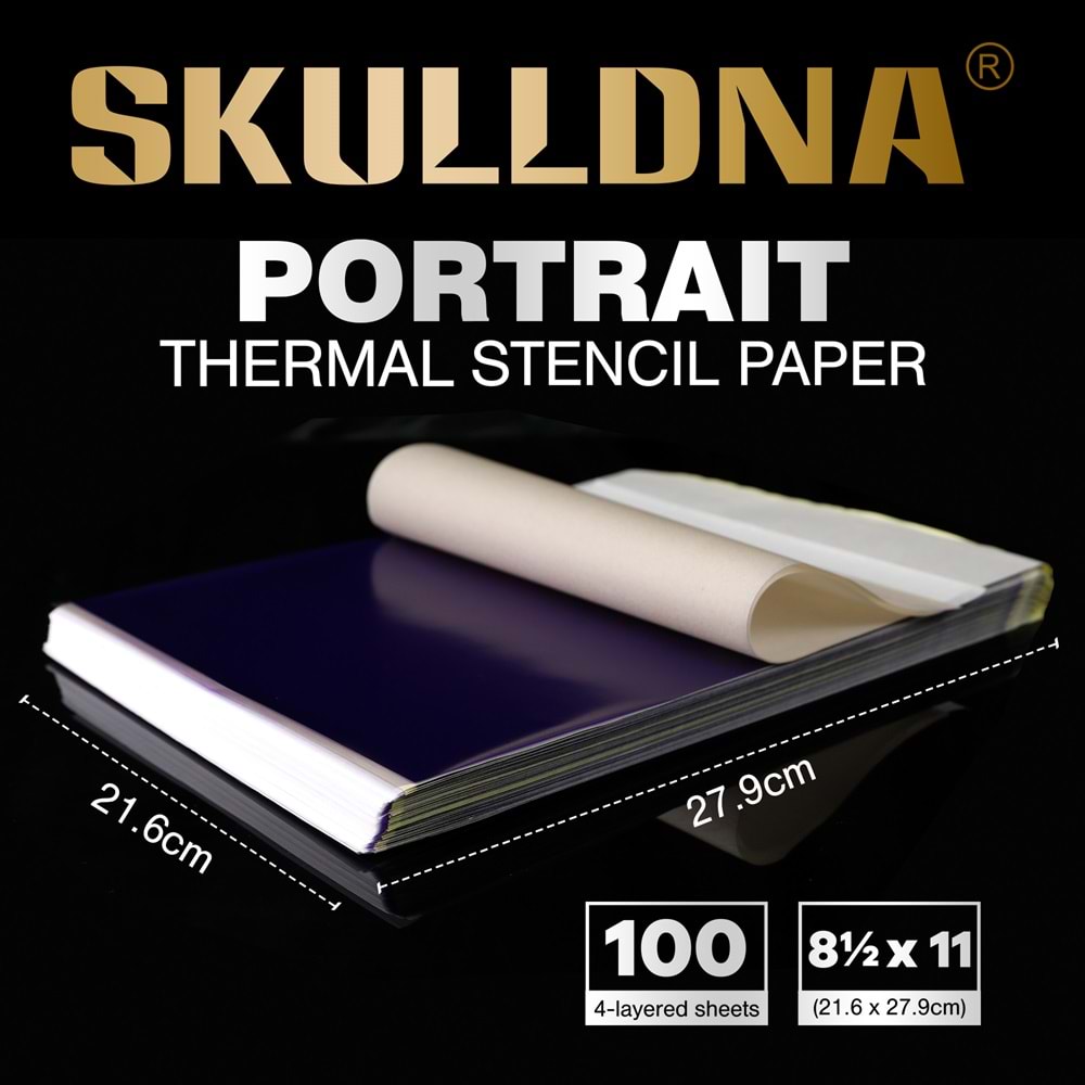 SKULLDNA PORTRAIT THERMAL KARBON PAKET (100adet)