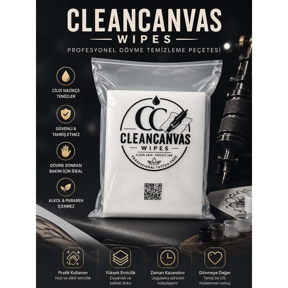 CLEAN CANVAS DÖVME TEMİZLEME HAVLUSU