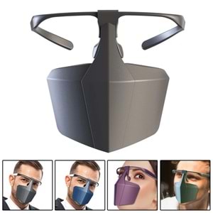 SİPERLİKLİ PLASTİK MASKE-MOR