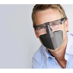 SİPERLİKLİ PLASTİK MASKE-MAVİ