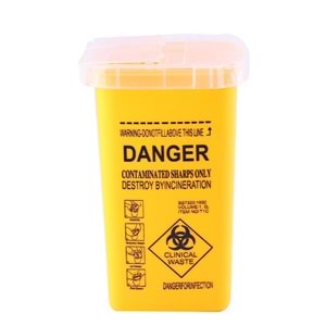 TIBBİ ATIK KOVASI 1LT SARI