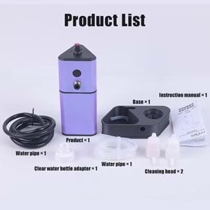 SU TANKLI İĞNE YIKAMA MAKİNESİ SARJLI MOR