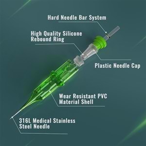 SHOTS HYPER KARTUŞ DÖVME İĞNESİ 1011RL(10ADET/KUTU)