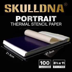 SKULLDNA PORTRAIT THERMAL KARBON PAKET (100adet)