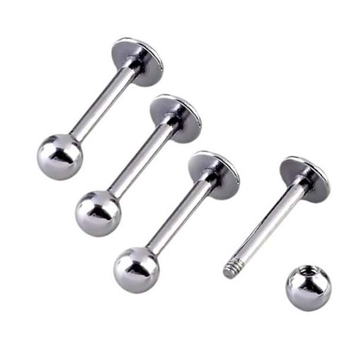 STEEL LABRET 1,2*6*3