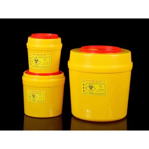 TIBBİ ATIK KOVASI 3LT YUVARLAK SARI