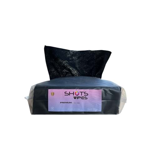 SHOTS DÖVME TEMİZLEME PEÇETESİ 60 PARÇA SİYAH