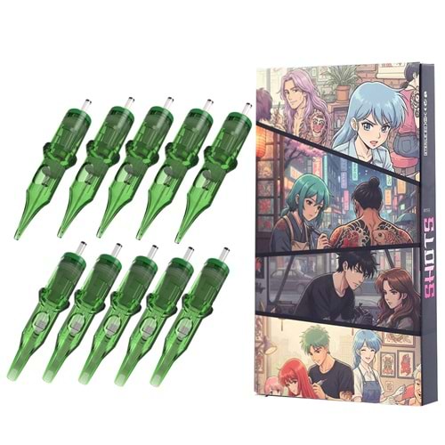 SHOTS HYPER KARTUŞ DÖVME İĞNESİ 1014RL(10ADET/KUTU)