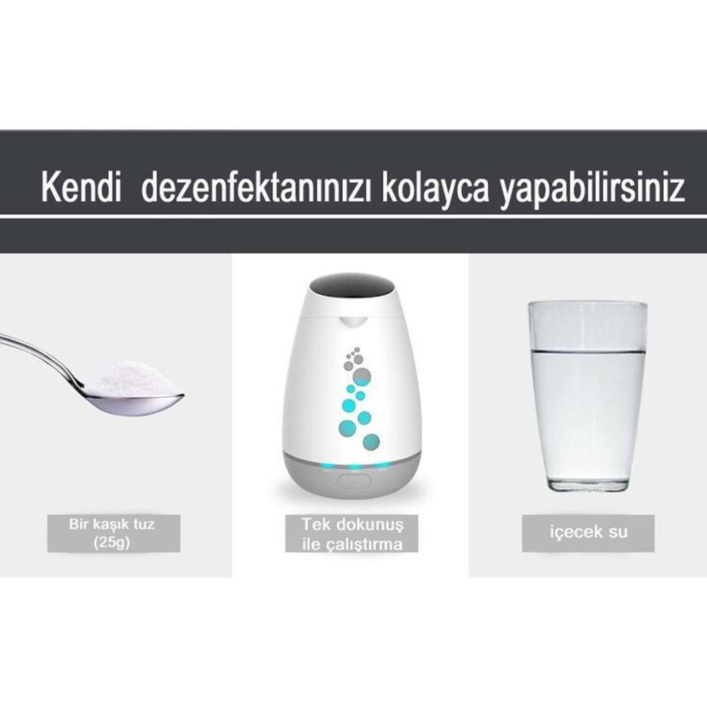 OLANSI X3 BÜYÜK BOY DEZENFEKTE ÜRETME CİHAZI 2LT