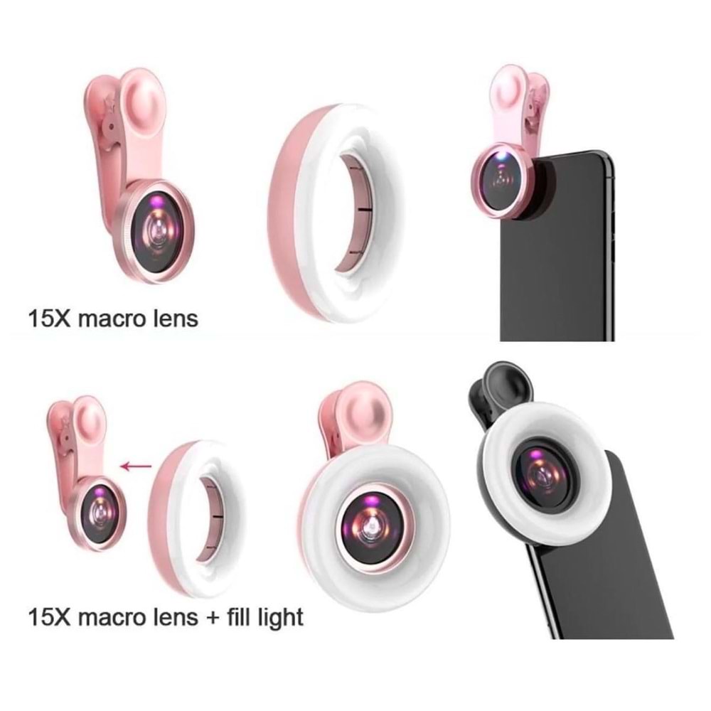 DÖVME VE KALICI MAKYAJ FOTOĞRAFLAMA LENSİ LEDLİ