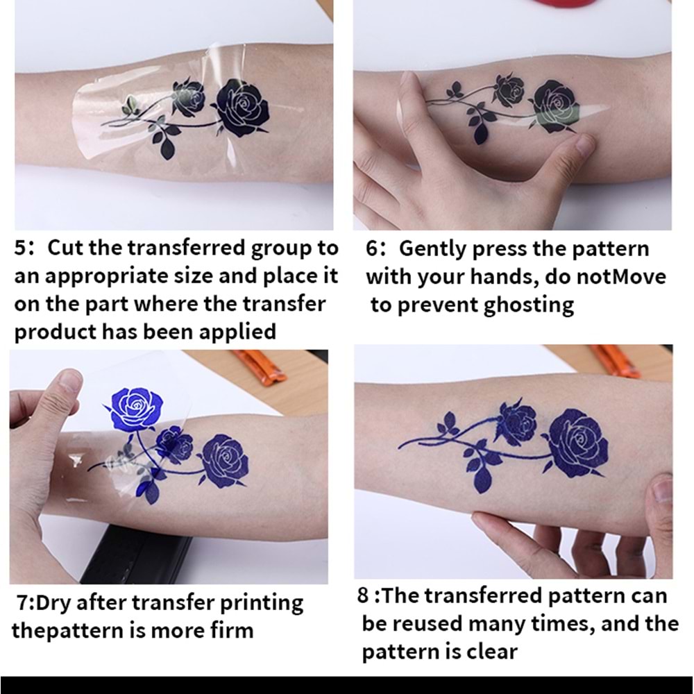 CLEAR CUT ŞEFFAF PLASTİK STENCIL 50 ADET