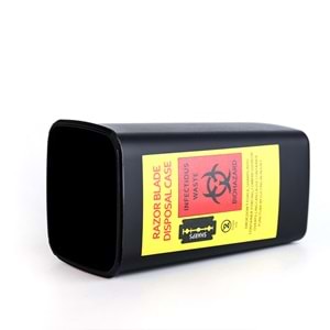 TIBBİ ATIK KOVASI 1LT SİYAH